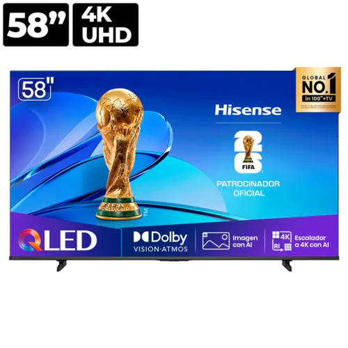 Projects hisense smart televisor qled 58 pulgadas 4k color azul
