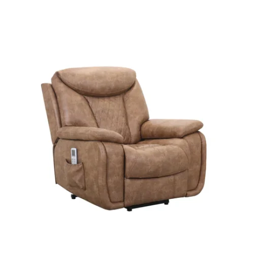 Projects sillon reclinable electrico con masaje color marron frontal